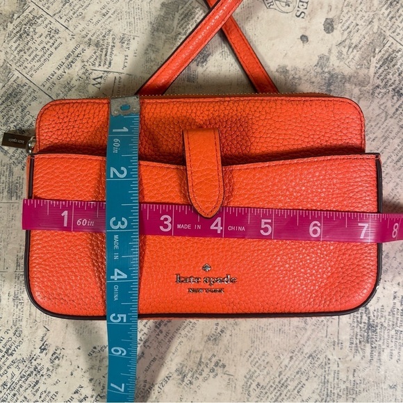 kate spade New York Leila Small Tab Crossbody Bag in Bright Rose - Picture 10 of 13